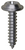 Tapping Screw #8-18 x 3/4", Phillips Flat Washer Head, Zinc Finish (Qty: 100)