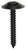 Tapping Screw #6 x 1", Phillips Oval Head, AB, Black Phosphate (Qty: 100)