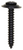 Tapping Screw #10 x 1-1/4", Phillips Oval #8 Head, SEMS, Black Phosph. (Qty: 50)