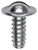 1/4" x 5/8" Slotted Round Washer Head Screw, Zinc (Qty: 100)