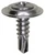Tapping Screw #8-18 x 5/8" Phillips Oval Countersunk SEMS TEK, Chrome (Qty: 100)