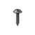 Tapping Screw #6 x 1/2, Phillips Flat Top Washer Head, Black (Qty: 100)
