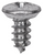 Tapping Screw #12 x 1/2" Phillips Oval Head, AB Point, Zinc Finish (Qty: 100)