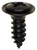 Tapping Screw #8-18 x 1/2", #6 Phillips Oval Head, SEMS, Black Oxide (Qty: 100)