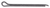 3/16" x 3" Hammer Lock Cotter Pin, Made in USA (Qty: 100)