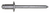 Steel/Aluminum Pan-L Rivets, 3/16" Shank x 9/32", Dome 3/8" Flange (Qty: 100)