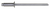 Steel Pan-L Rivets, 1/8" Shank x 25/64", Countersunk 7/32" Flange (Qty: 500)
