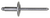 Steel Pan-L Rivets, 3/16" Shank x 9/16", Large Dome 5/8" Flange (Qty: 100)