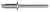 Aluminum Pan-L Rivets, 3/16" Shank x 7/16", Dome 3/8" Flange (Qty: 500)