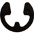 E-Type Retaining Rings/Clips for 3/32" Shaft, 0.074" x 0.018" Groove (Qty: 100)