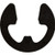 E-Type Retaining Rings/Clips, for 1/8" Shaft, 0.095" x 0.018" Groove (Qty: 100)