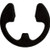 E-Type Retaining Rings/Clips, for 3/16" Shaft, 0.147" x 0.029" Groove (Qty: 100)