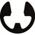 E-Type Retaining Rings/Clips, for 1/4" Shaft, 0.21" x 0.029" Groove (Qty: 100)