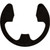 E-Type Retaining Rings/Clips, for 7/16" Shaft, 0.343" x 0.039" Groove (Qty: 100)