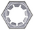Hex Palnut Lock Nut, 1/2"-20 Thread, 3/4 Hex, Zinc Plated, (Qty: 100)