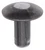 1/4" x 3/8" Solid Aluminum Brazier Head Rivet, 5/8" Head Diameter (Qty: 1000)