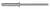 Aluminum Pan-L Rivets, 1/8" Shank x 5/8", Dome 1/4" Flange (Qty: 100)