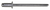 Steel Pan-L Rivets, 1/8" Shank x 7/32", Countersunk 7/32" Flange (Qty: 1000)