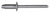 Steel Pan-L Rivets, 3/16" Shank x 7/16", Dome 3/8" Flange (Qty: 100)