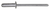 Aluminum/Steel Pan-L Rivets, 1/8" Shank x 3/8", Dome 1/4" Flange (Qty: 1000)