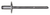 Aluminum Pan-L Rivets, 1/8" Shank x 7/32", Large Dome 3/8" Flange (Qty: 100)