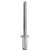 Steel Pan-L Rivets, 3/16" Shank x 9/16", Large Dome 5/8" Flange (Qty: 1000)