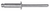 Steel Pan-L Rivets, 3/16" Shank x 11/16", Dome 3/8" Flange (Qty: 500)
