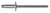 Aluminum Pan-L Rivets, 1/8" Shank x 3/8", Large Dome 3/8" Flange (Qty: 500)