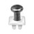 Screw and Nylon Nut License Plate Fastener Assembly, for Ford 379046-S (Qty: 50)