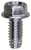 Tapping Screw #12-24 x 1/2", Ind. 5/16" Hex Head, Zinc Chromate (Qty: 100)