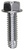 Tapping Screw #12-24 x 3/4", Ind. 5/16" Hex Head, Zinc Chromate (Qty: 100)