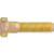 7/16"-14 x 4" Grade 8 Hex Cap Screws, Zinc & Yellow Dichromate (Qty: 25)