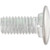 Bumper Bolt, 7/16"-14 x 1", Truss Head, Stainless Cap, Zinc Finish (Qty: 25)