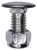 Bumper Bolt, 7-16"-14 x 1" with Lock Nut, Stainless Steel Cap (Qty: 25)