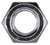 9/16"-12 USS Finished Hex Nut, Grade 2, 7/8" Across Flats, Zinc (Qty: 50)