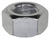 9/16"-12 USS Finished Hex Nut, Grade 2, 7/8" Across Flats, Zinc (Qty: 50)