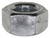 9/16"-18 SAE Finished Hex Nut, Grade 2, 7/8" Across Flats, Zinc (Qty: 50)