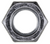 9/16"-18 SAE Finished Hex Nut, Grade 2, 7/8" Across Flats, Zinc (Qty: 50)