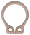 5/16"-Shaft External Retaining Rings for 0.29" x 0.029" Groove (Qty: 50)