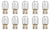 Box of 10 #7441 Lamp Auto Bulb Automotive Bulbs NEW