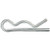 Hair Pin Cotter Pin, 1/8" ID, 1-1/8" Long, 0.07" Wire, Zinc (Qty: 100)