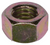 3/8"-16 Grade 8 Hex Nut, High Alloy Steel, Zinc Finish (Qty: 100)