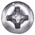 Stainless Steel Tapping Screw #6 x 1/2", Phillips Oval Head (Qty: 100)