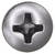 Stainless Steel Tapping Screw #10 x 1/2", Phillips Oval Head (Qty: 100)