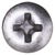 Stainless Steel Tapping Screw #10 x 1-1/2", Phillips Oval Head (Qty: 100)