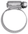 1/2" to 1-1/4" Hose Clamp, 9/16" Wide, All Stainless Steel (Qty: 10)