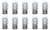 Box of 10 #7443 Lamp Auto Bulb Automotive Lightbulb