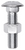 1/2" x 4" Carriage Bolt, Nut, Zinc, USS Coarse Thread, Grade 2 (Qty: 10)