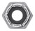 #10-24 Nylon Insert Hex Stop Nut, Grade 2, Zinc (Qty: 100)