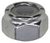 #10-32 Nylon Insert Hex Stop Nut, Grade 2, Zinc (Qty: 100)